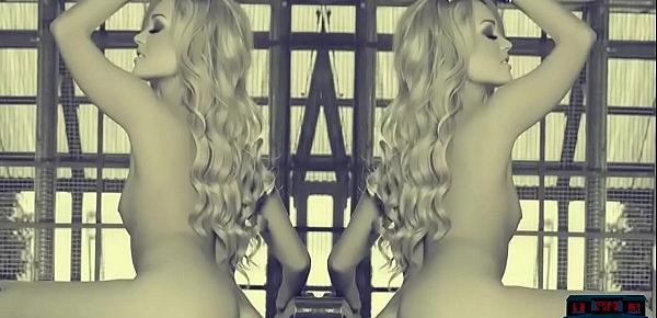  Hot blonde MILF models stripping naked for Playboy
